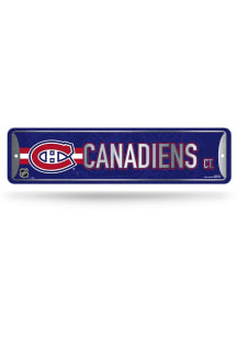 Montreal Canadiens 4x15 Metal Street Sign