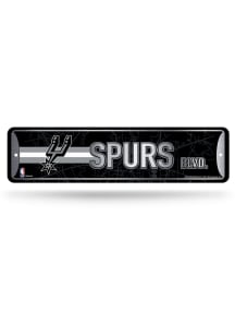 San Antonio Spurs 4x15 Metal Street Sign