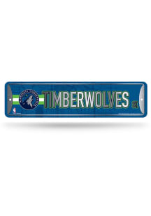 Minnesota Timberwolves 4x15 Metal Street Sign