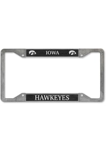 Iowa Hawkeyes Pewter License Frame