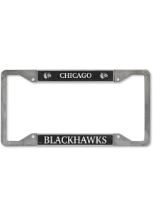 Chicago Blackhawks Pewter License Frame