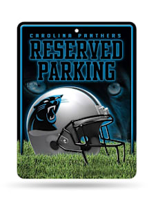 Carolina Panthers Metal Parking Sign - Silver