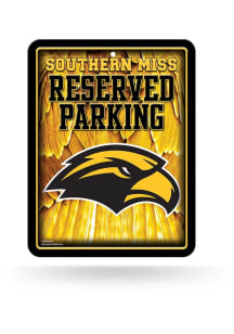 Southern Mississippi Golden Eagles Metal Parking Sign - Silver