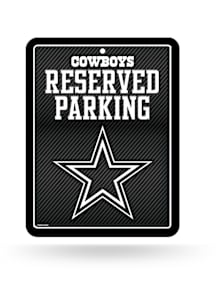 Dallas Cowboys Metal Parking Sign - Black
