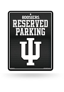 Indiana Hoosiers Metal Parking Sign - Black