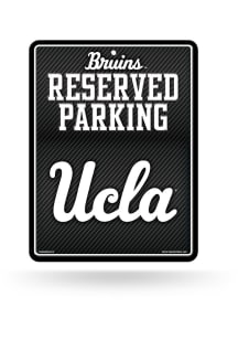 Black UCLA Bruins Metal Parking Sign