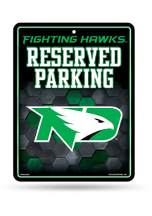 North Dakota Fighting Hawks Metal Parking Sign