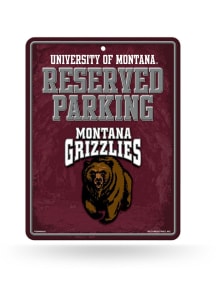 Montana Grizzlies Metal Parking Sign