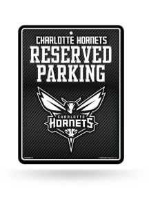 Charlotte Hornets Metal Parking Sign