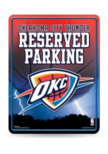 Oklahoma City Thunder Metal Parking Sign
