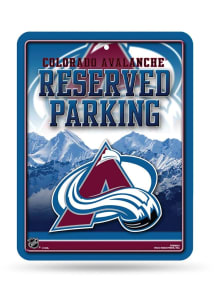 Colorado Avalanche Metal Parking Sign