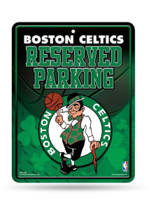 Boston Celtics Metal Parking Sign - Silver