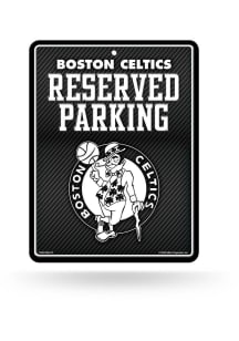 Boston Celtics Metal Parking Sign - Black