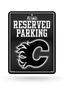 Calgary Flames Metal Parking Sign