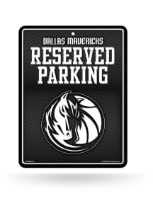 Dallas Mavericks Metal Parking Sign - Black