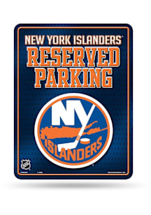 New York Islanders Metal Parking Sign - Silver