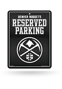Denver Nuggets Metal Parking Sign - Black