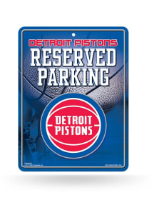 Detroit Pistons Metal Parking Sign