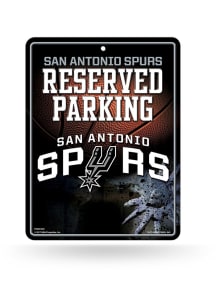San Antonio Spurs Metal Parking Sign