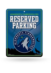 Minnesota Timberwolves Metal Parking Sign - Silver