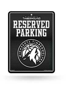 Minnesota Timberwolves Metal Parking Sign - Black