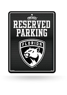 Florida Panthers Metal Parking Sign - Black