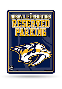 Nashville Predators Metal Parking Sign - Silver