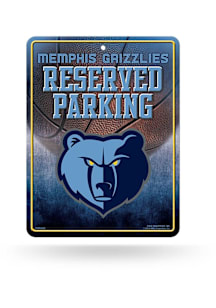 Memphis Grizzlies Metal Parking Sign - Silver