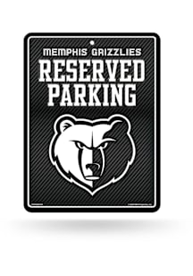 Memphis Grizzlies Metal Parking Sign - Black