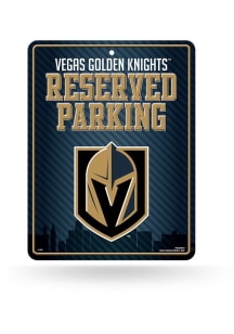 Vegas Golden Knights Metal Parking Sign - Silver