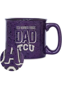 TCU Horned Frogs 12oz Dad Campfire Ceramic Mug - Purple