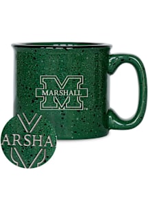 Marshall Thundering Herd 12oz Campfire Ceramic Mug - Green
