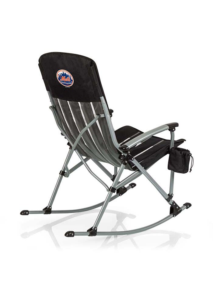 New York Mets BLACK Rocking Camp Folding Chair - 7426679
