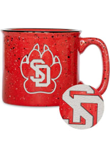 South Dakota Coyotes 12oz Campfire Ceramic Mug - Red