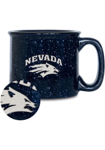 Nevada Wolf Pack 12oz Campfire Ceramic Mug - Navy Blue