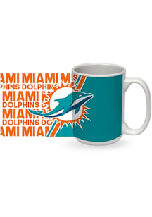Miami Dolphins 15oz Ceramic Mug - White