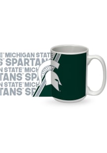 White Michigan State Spartans 15oz Ceramic Mug