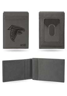 Atlanta Falcons Personalized Laser Engraved Front Pocket Mens Bifold Wallet