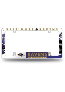 Baltimore Ravens All Over Chrome License Frame