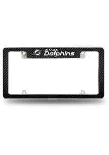 Miami Dolphins All Over Carbon Fiber License Frame