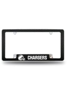 Los Angeles Chargers All Over Carbon Fiber License Frame