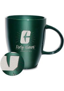 UNCC 49ers 18oz Sunburst Lustre Ceramic Mug - Green