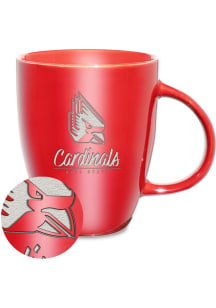 Ball State Cardinals 18oz Sunburst Lustre Ceramic Mug - Red