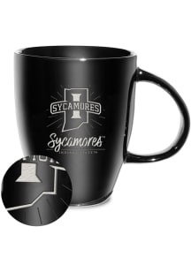 Indiana State Sycamores 18oz Sunburst Lustre Ceramic Mug - Black