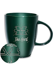 Marshall Thundering Herd 18oz Sunburst Lustre Ceramic Mug - Green