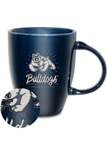 Fresno State Bulldogs 18oz Sunburst Lustre Ceramic Mug - Navy Blue