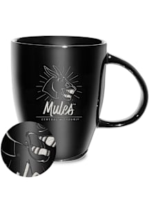 Central Missouri Mules 18oz Sunburst Lustre Ceramic Mug - Black