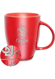 South Dakota Coyotes 18oz Sunburst Lustre Ceramic Mug - Red