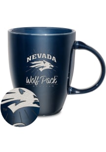 Nevada Wolf Pack 18oz Sunburst Lustre Ceramic Mug - Navy Blue