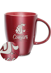 Washington State Cougars 18oz Sunburst Lustre Ceramic Mug - Maroon